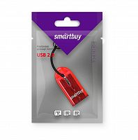 Картридер Smartbuy MicroSD, (SBR-710-R), красный (1/20)