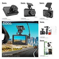 Видеорегистратор HOCO DV2 Driving, 1 камера, дисплей, 2.45 IPS, Full HD, max 128GB, цвет: чёрный (1/45) (6942007608176)