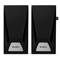 Колонки SVEN SPS-555, чёрный, акустическая система 2.0, USB, мощность 2x3 Вт(RMS) (SV-016135)