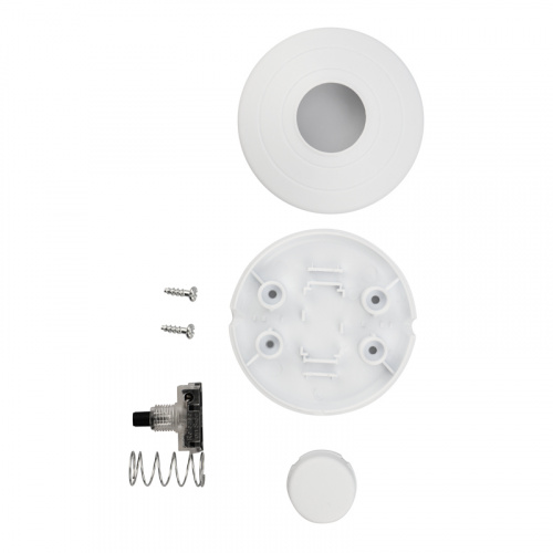 Выключатель-кнопка 250V 2А ON-OFF белый (напольный - для лампы) REXANT (1/300) (36-3015) фото 3