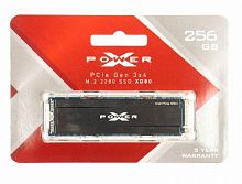 Внутренний SSD  Silicon Power  256GB  XD80, PCIe 3x4, R/W - 3400/3000 MB/s, (M.2), 2280, TLC 3D NAND (SP256GBP34XD8005)