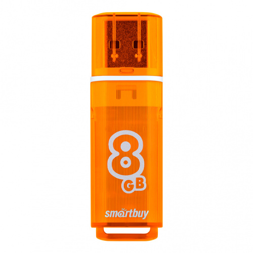 Флеш-накопитель USB  8GB  Smart Buy  Glossy  оранжевый (SB8GBGS-Or)