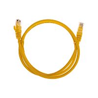 Патч-корд REXANT U/UTP CAT 6, RJ45-RJ45, 26AWG, LSZH, желтый, 1м (1/250) (02-0295-1)