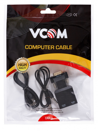 Переходник VGA(M)+audio+microUSB --> HDMI(F)1080*60Hz, VCOM <CA337A> (1/150) фото 2