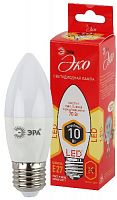 Лампа светодиодная ЭРА RED LINE ECO LED B35-10W-827-E27 E27 / Е27 10Вт свеча теплый белый свет (1/100) (Б0032962)