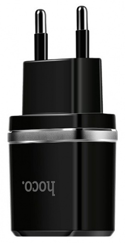 Блок питания сетевой 1 USB HOCO C26, 1500mA, пластик, цвет: чёрный (1/11/66) (6957531068754) фото 18
