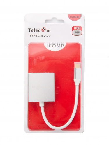 Кабель-адаптер USB3.1 Type-Cm --> VGA(f),Telecom<TUC030> (1/150) фото 4