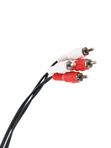 Кабель соединительный TELECOM 2xRCA (M) / 2xRCA (M), чёрный, 3 м. (1/200) (TAV7158-3M)