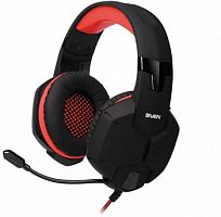 Наушники с микрофоном Sven AP-G988MV 2.2м накладные оголовье, черный/красный (1/5) (SV-014797)