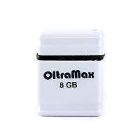 Флеш-накопитель USB  8GB  OltraMax   50  белый (OM008GB-mini-50-W)