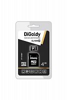 Карта памяти MicroSD  4GB  DiGoldy Class 10 + SD адаптер (DG004GCSDHC10-AD)