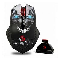 Мышь A4TECH Bloody R80 SKULL черный/рисунок оптическая (4000dpi)беспроводная USB игровая (7but)встр.ак-р (А4 R80)