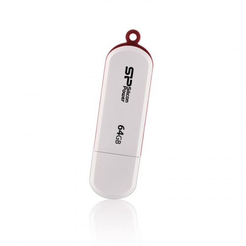 Флеш-накопитель USB  64GB  Silicon Power  LuxMini 320  белый (SP064GBUF2320V1W) фото 2