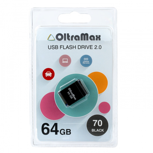 Флеш-накопитель USB  64GB  OltraMax   70  чёрный (OM-64GB-70-Black) фото 7