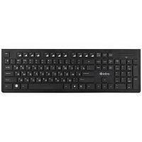 Клавиатура беспроводная INTRO KW555 Slim, черная (20/400) (Б0015215)