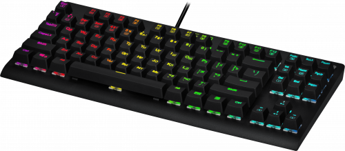 Клавиатура проводная игровая механическая REDRAGON Dark Avenger 2 RU,RGB подсветка,компактная, черная (1/10) (70770) фото 5