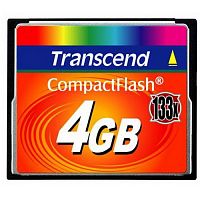 Карта памяти CF  Transcend    4GB  (133x) (TS4GCF133)