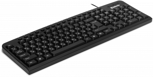 Клавиатура проводная DEFENDER Focus HB-470 RU, USB, мультимедиа, черная (1/20) (45470) фото 8