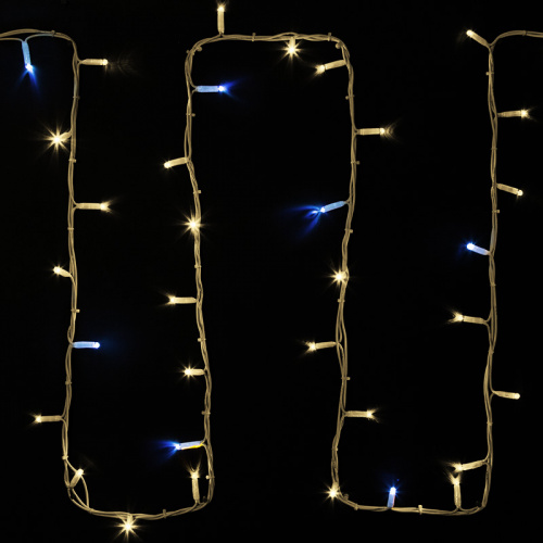 Гирлянда NEON-NIGHT модульная "Дюраплей LED" 20м 200 LED белый каучук , мерцающий "Flashing" (каждый 5-й диод), ТЕПЛЫЙ БЕЛЫЙ (1/0) (315-186)