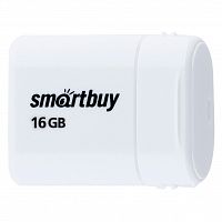Флеш-накопитель USB  16GB  Smart Buy  Lara  белый (SB16GBLARA-W)