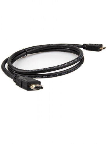 Кабель HDMI-19M --- MiniHDMI-19M ver 2.0+3D/Ethernet,1m Telecom <TCG205-1M> (1/70) фото 6