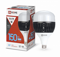 Лампа светодиодная IN HOME HP-PRO 150Вт 230В E27 с адаптером Е40 6500К 14250Лм (1/20) (4690612035703)