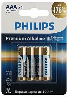 Элемент питания PHILIPS Premium LR03 4BL  (4/48/144/25920) (Б0062755)