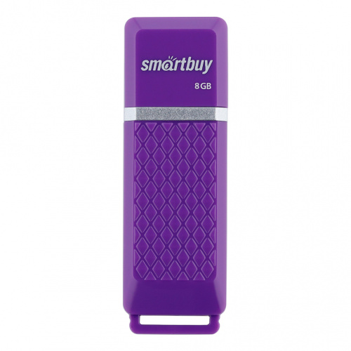 Флеш-накопитель USB  8GB  Smart Buy  Quartz  фиолетовый (SB8GBQZ-V)