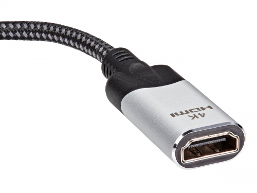 Адаптер DisplayPort(M) ---> HDMI(F) 0.15m 4K@60Hz VCOM <CG621M-0.15> (1/100) фото 8