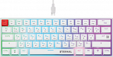 Клавиатура проводная игровая механическая DEFENDER Eternal GK-019 RU, RGB,3в1,61кнопок, белая (1/20) (45019)