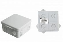 Распаячная коробка ОП 100х100х55мм, крышка, IP54, 8вх. инд. штрихкод TDM (10/60) (SQ1401-0513)
