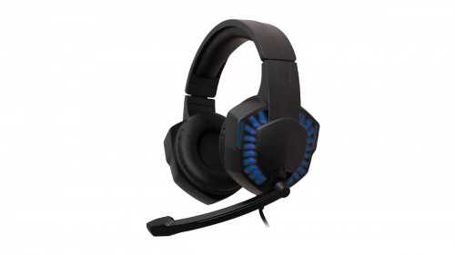 Игровая гарнитура RITMIX RH-562M Gaming Blue, полноразмерные, 40 мм, 20-20000 Гц, 32 Ом, ругелировка громкост, черный/синий (1/20) (80001153)