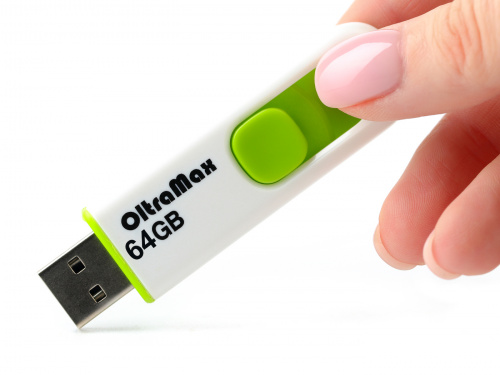 Флеш-накопитель USB  64GB  OltraMax  250  зелёный (OM-64GB-250-Green) фото 2