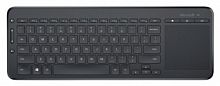 Клавиатура беспроводная MICROSOFT All-in-One USB Multimedia Touch, черная (N9Z-00018)