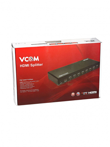 Переключатель-разветвитель HDMI 2 =>8 VCOM <DD4528> (1/10) фото 3