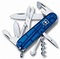 Нож перочинный Victorinox Climber, 91 мм., 14 функций, синий полупрозрачный (карт. коробка) (1.3703.T2)