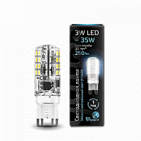 Лампа светодиодная GAUSS G9 AC150-265V 3W 4100K 1/10/200 (107709203)