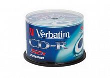 Диск VERBATIM CD-R 80 (52х) Shrink (50) (300) (43728)