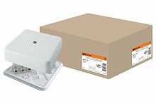 Коробка распаячная КР 75х75х20 ОП с клем. колодкой белая IP40 TDM (10/100) (SQ1401-0204)