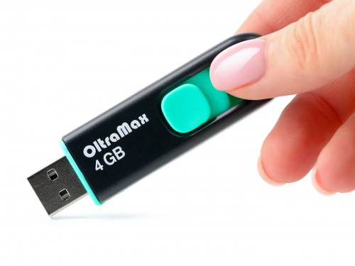 Флеш-накопитель USB  4GB  OltraMax  250  бирюзовый (OM-4GB-250-Turquoise) фото 2