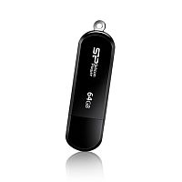 Флеш-накопитель USB  64GB  Silicon Power  LuxMini 322 черный (SP064GBUF2322V1K)