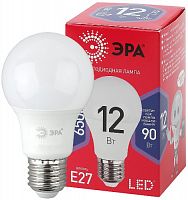 Лампа светодиодная ЭРА RED LINE LED A60-12W-865-E27 R Е27 / E27 12 Вт груша холодный дневной свет (10/100/2000) (Б0045325)