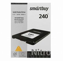 Внутренний SSD  Smart Buy  240GB  Nitro, SATA-III, R/W - 460/550 MB/s, 2.5", Maxio MAS0902, QLC 3D NAND (SBSSD-240GQ-MX902-25S3)