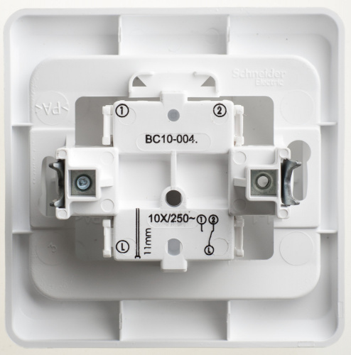 Переключатель проходной 1-кл. С/У ЭТЮД 10А IP20 бел. Systeme Electric BC10-004B (1/20/120)