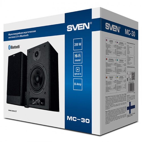 Акустическая система 2.0 SVEN MC-30, чёрный, мощность 2x100Вт (RMS), пульт ДУ, Bluetooth, Optical (SV-018894) фото 5