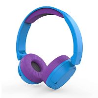 Детские накладные беспроводные наушники HIPER LUCKY ZTX6 Purple,20-20 кГц,95 дБ,Bluetooth 5.0,врем. раб.:20ч micro-USB 5В/500мА,сине-фиолетовый (1/40) (HTW-ZTX6)