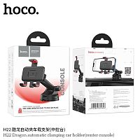 Держатель автомобильный HOCO H22 Dragon, для смартфона, пластик, торпедо, цвет: чёрный (1/88) (6942007605656)