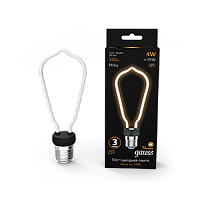 Лампа светодиодная GAUSS Filament Artline ST64 4W 330lm 2700К Е27 milky 1/10/100 (1005802104)