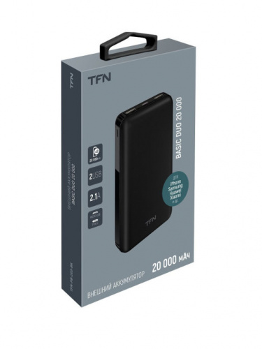 Мобильный аккумулятор TFN АКБ 20000mAh Ultra Charge PD black (TFN-PB-224-BK)