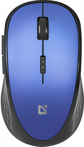 Беспроводная мышь DEFENDER Aero MM-755, безшумная, 5 кнопок, 1600dpi, USB, синий (1/40) (52755) фото 4